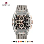 ساعت مچی مردانه نیوی فورس مدل NF7105 قاب شفاف سیلیکونی