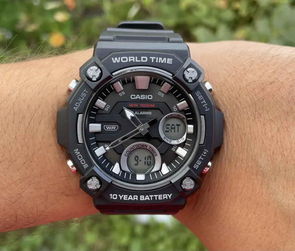 ساعت مچی آنالوگ دیجیتال کاسیو AEQ‑120W‑1AVDF