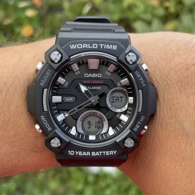 ساعت مچی آنالوگ دیجیتال کاسیو AEQ‑120W‑1AVDF