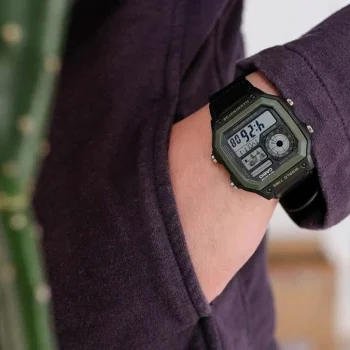 ساعت مچی مردانه کاسیو AE-1200WHB-1BVDF دیجیتال ورلدتایم - تصویر 2