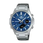 ساعت کاسیو ادیفایس مردانه مدل EFV-C120D-2A بند استیل صفحه آبی