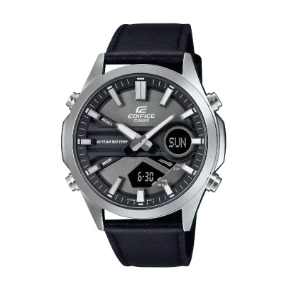 ساعت مچی کاسیو ادیفایس مدل EFV-C120L-8A با بند چرم