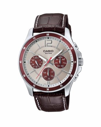 ساعت casio mtp-1374l-7a1 بند چرم