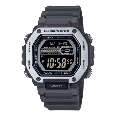 نمای روبروی ساعت کاسیو مدل MWD-110H-8BV