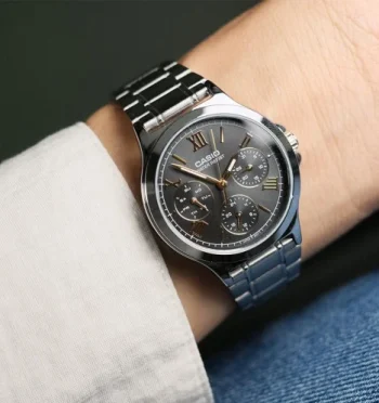 ساعت مچی زنانه کاسیو LTP-V300D-1A2UDF سه موتوره استیل