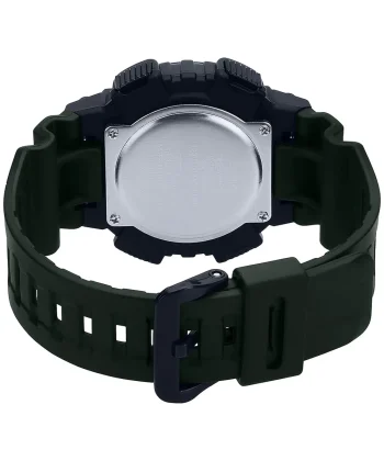 نمای جانبی ساعت کاسیو AEQ-110W-3AVDF با قاب رزینی مقاوم نمای روی دست: