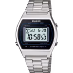 ساعت کاسیو B640WD-1AV با طراحی رترو و بند و قاب نقره ای