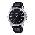 ساعت مچی مردانه کاسیو MTP V004L 1A با بند چرمی و نمایش تاریخ