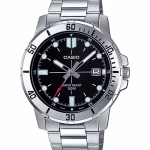 ساعت مچی مردانه کاسیو MTP-VD01D-1EV با بند استیل و صفحه مشکی