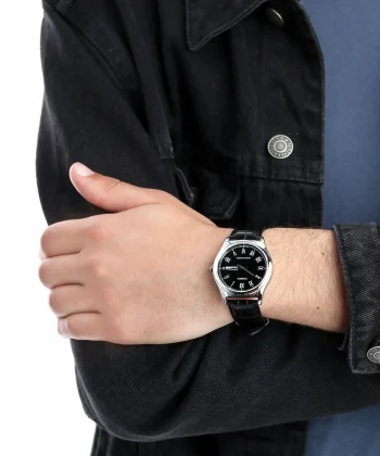 ساعت مچی مردانه کاسیو MTP V006L 1B بند چرمی کلاسیک - تصویر 2