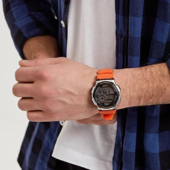 ساعت دیجیتال مردانه کاسیو مدل Casio AE-1000W-4BV با عمر باتری 10 ساله و ساعت جهانی - تصویر 2