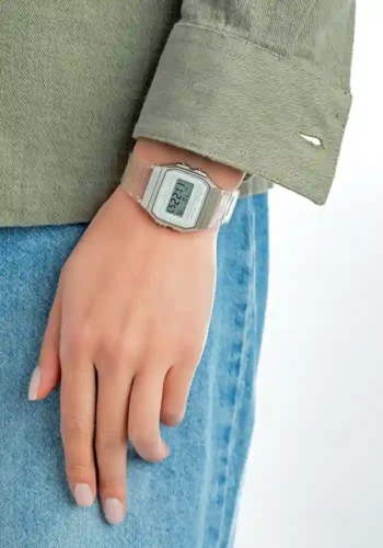 ساعت مچی دیجیتال کاسیو مدل Casio F-91WS-7 بند رزین شفاف - تصویر 2