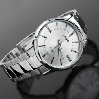 ساعت مچی مردانه کاسیو مدل Casio MTP-1303D-7AV بند استیل صفحه سفید - تصویر 3