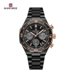 ساعت مچی مردانه NAVIFORCE NF8049 دو رنگ مشکی رزگلد